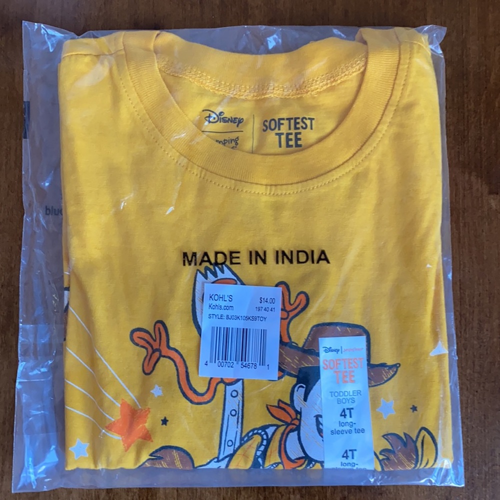 5 for $20! Disney / Pixar Toy Story 4 Toddler Boy Graphic Tee - Picture 3 of 4